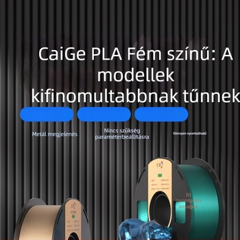 Színes fémes PLA filament, 1 kg, 1,75 mm, 3D nyomtatáshoz