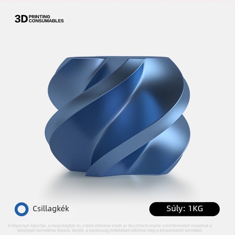 Színes fémes PLA filament, 1 kg, 1,75 mm, 3D nyomtatáshoz