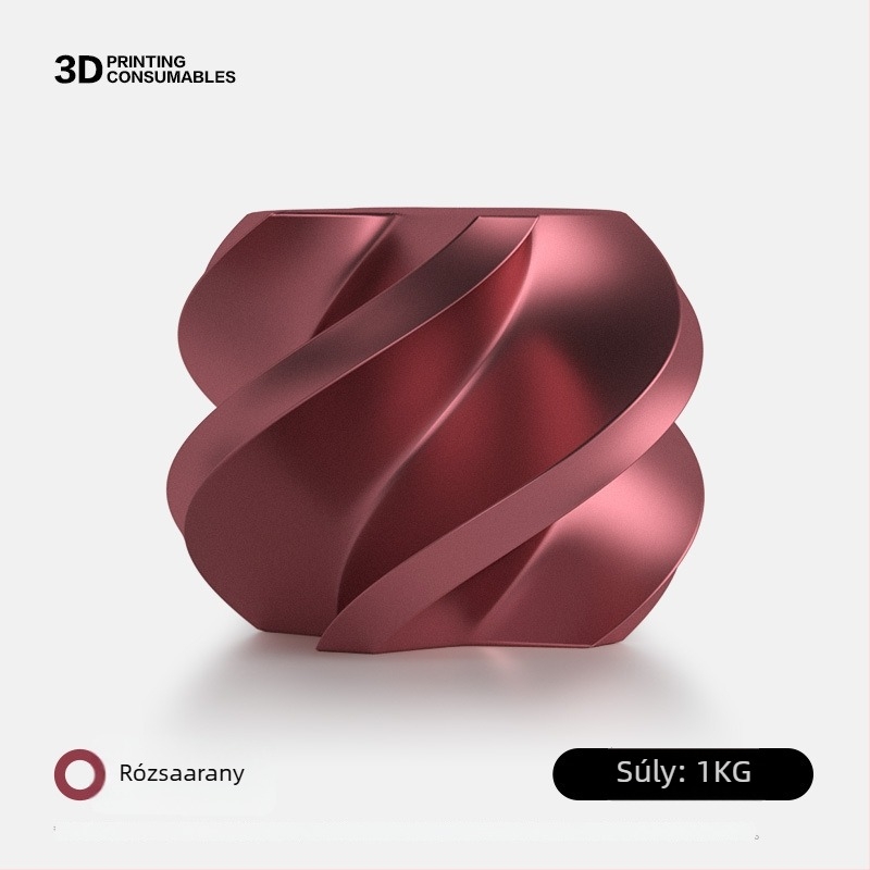 Színes fémes PLA filament, 1 kg, 1,75 mm, 3D nyomtatáshoz
