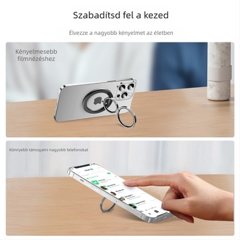 MXIHY mágneses MagSafe gyűrűs telefonállvány, asztali cinkötvözetből, ultra vékony, hordozható, állítható forgás