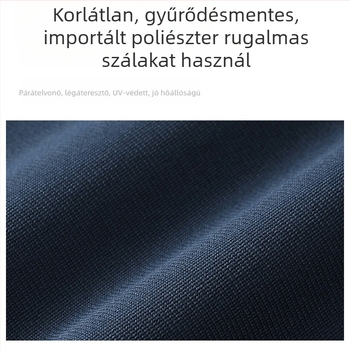 Férfi casual/munka nadrág, lélegző poliészter anyag, egyenes szabás, középmagas derék, cipzáras.