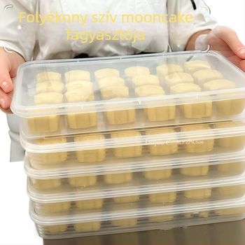 Mooncake fagyasztó doboz, japán stílus, zárt, alapértelmezett forma