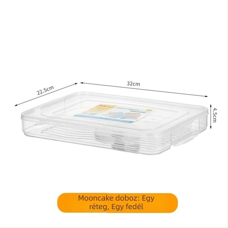 Mooncake fagyasztó doboz, japán stílus, zárt, alapértelmezett forma