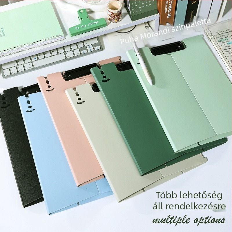 Irodai könyvklipsz — Modell: Secretary book clip; Típus: Dupla erős clip; Anyag: Műanyag; Nyomtatott logó: Igen; Feldolgozás és testreszabás: Igen