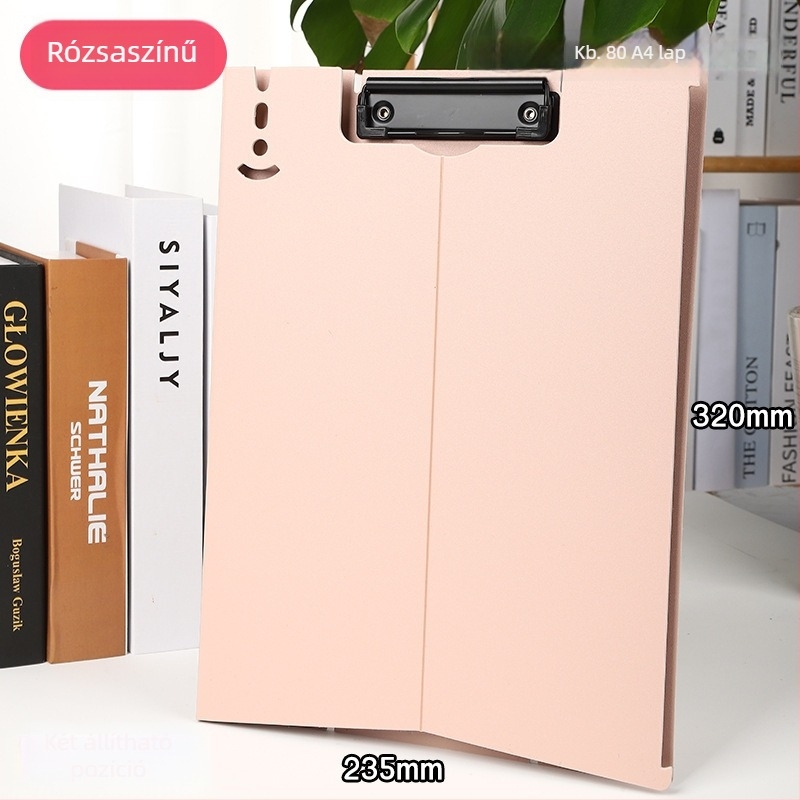 Irodai könyvklipsz — Modell: Secretary book clip; Típus: Dupla erős clip; Anyag: Műanyag; Nyomtatott logó: Igen; Feldolgozás és testreszabás: Igen