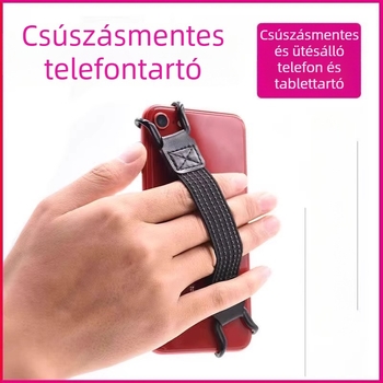 Egykezes telefon tartó pánttal, csúszásmentes, leesés elleni védelem, univerzális, Friendly