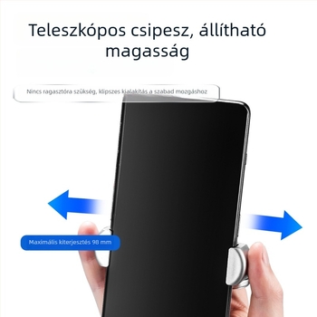 Enjoy gyűrűs telefontartó – 360° forgás, összehajtható és állítható, ötvözetes anyag, rezgés elleni rendszer, univerzális kompatibilitás