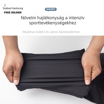 Férfi kültéri Soft Shell nadrág – fleece bélés, szélálló, téli–ősz időkre, anyag: kémiai rostok keveréke