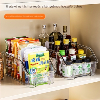 Fűszertároló doboz, PET anyag, átlátszó, 7 L kapacitás, Aw-pet storage box