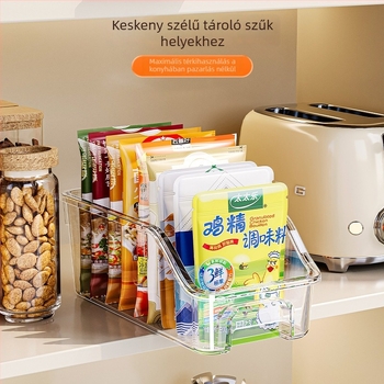 Fűszertároló doboz, PET anyag, átlátszó, 7 L kapacitás, Aw-pet storage box
