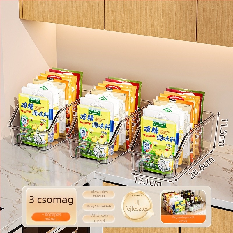 Fűszertároló doboz, PET anyag, átlátszó, 7 L kapacitás, Aw-pet storage box