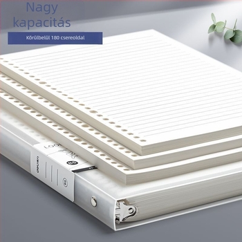 Deli kapcsos notesz, elérhető formátumok: A4/A5/B5, Dowling papír, 60 lap, B5/26 lyuk