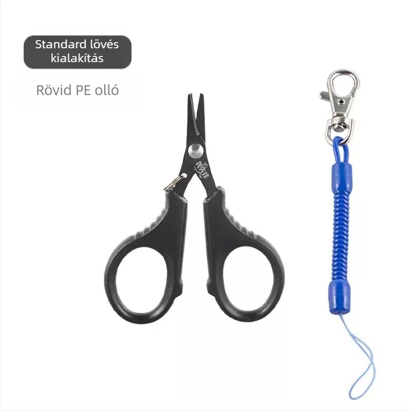 Seelucker horgászolló – rozsdamentes acél, PE és Dyneema zsinórokhoz, sokoldalú és hordozható (Márka: Seelucker; Anyag: rozsdamentes acél; PE/Dyneema)