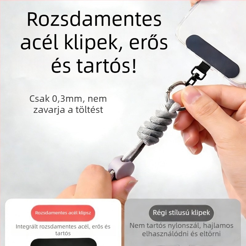 Pengyi telefonpánt – szövött kivitel, fémcsat, uniszex