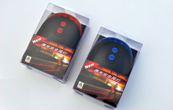 Cool Way 5-LED lézeres hátsó lámpa hegyi kerékpárokhoz – kompatibil fix kerékpárral, csillagos ég mintázat, biztonsági figyelmeztető fény