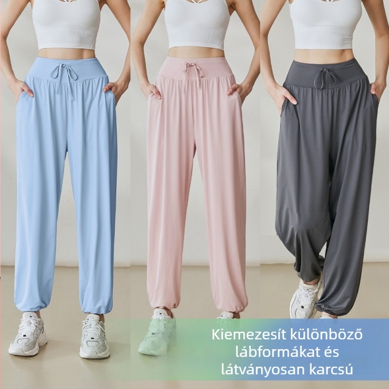 Női nyári nadrág - UV védelem, Ice-feel UPF50+ anyag (86% nylon, 14% spandex)