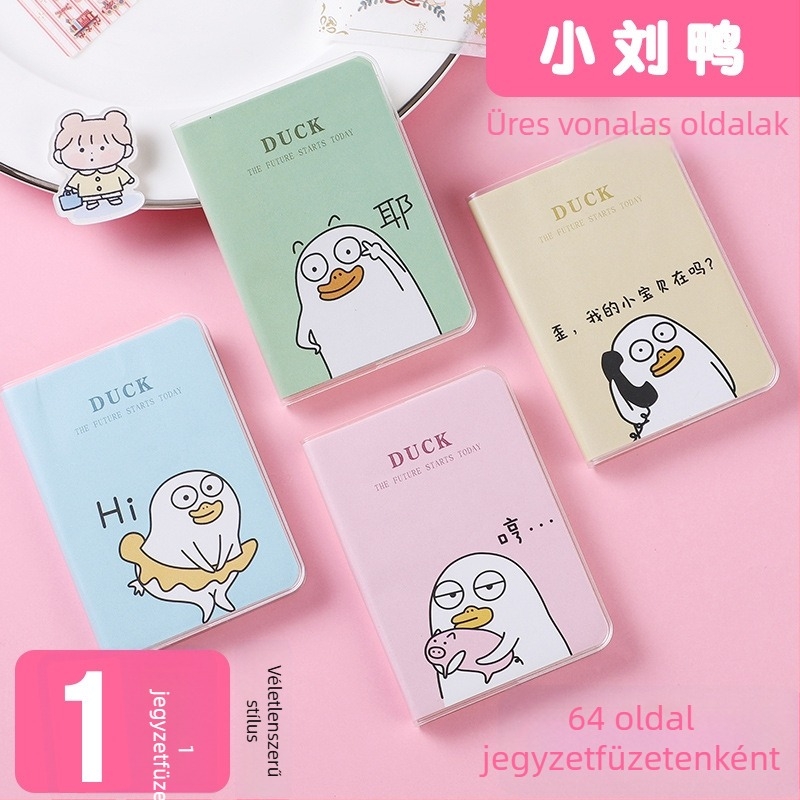 Meow Ears Notesz, PU borító, ragasztott kötés, papír 50 gsm, 50–100 oldal, japán-koreai cuki stílus