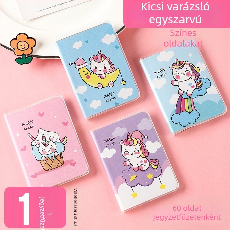 Meow Ears Notesz, PU borító, ragasztott kötés, papír 50 gsm, 50–100 oldal, japán-koreai cuki stílus