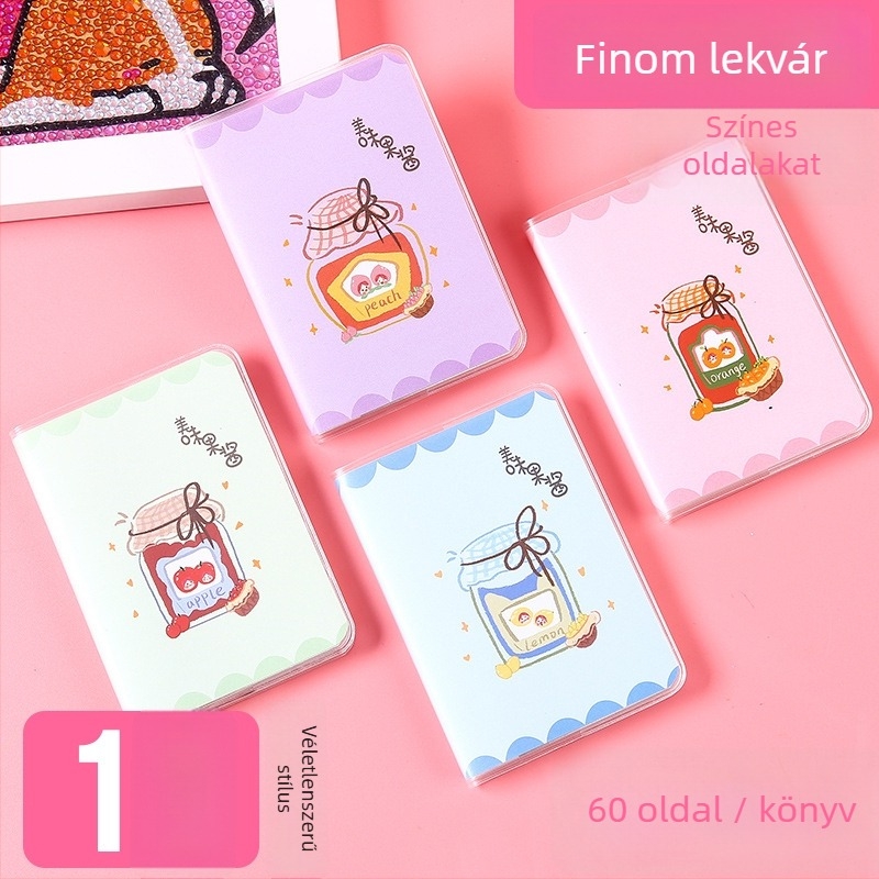 Meow Ears Notesz, PU borító, ragasztott kötés, papír 50 gsm, 50–100 oldal, japán-koreai cuki stílus