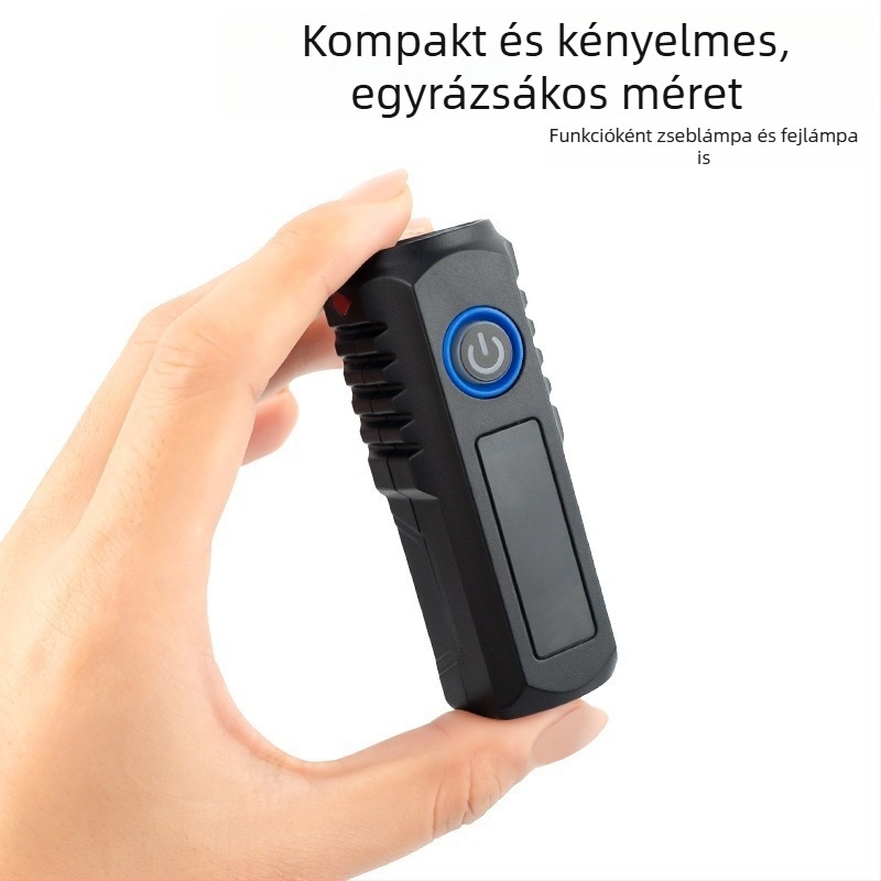 Elülső kerékpár lámpa USB-C töltéssel, snap szereléssel, kültéri éjszakai kerékpározáshoz.