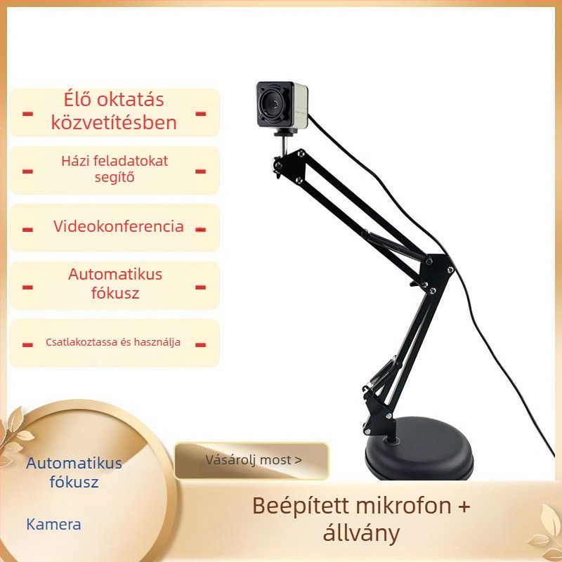 Asztali számítógéphez Autofókuszos HD kamera, USB 2.0, 1080p, 30fps, beépített mikrofon