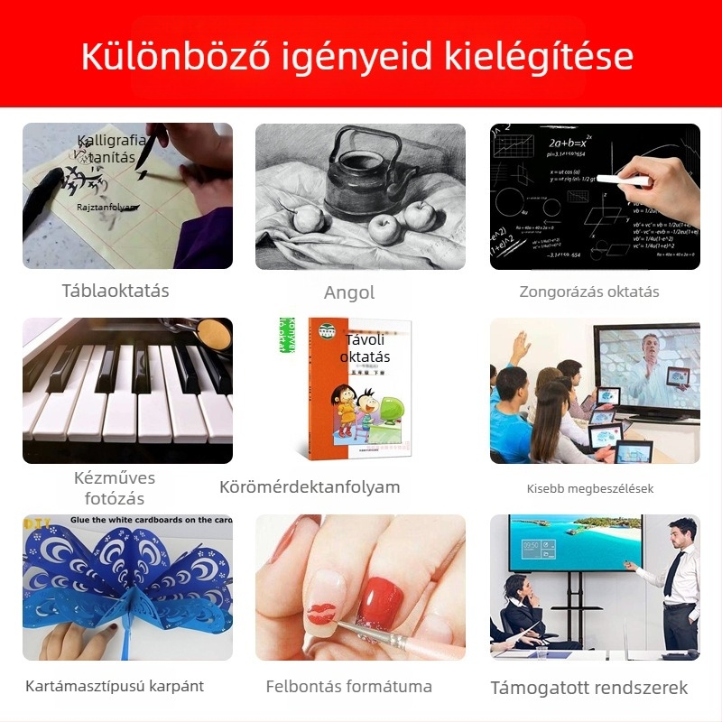 Asztali számítógéphez Autofókuszos HD kamera, USB 2.0, 1080p, 30fps, beépített mikrofon