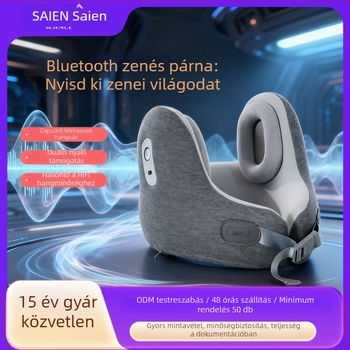 Memóriahabos nyakpárna, U-alakú utazópárna, 100% pamut huzat, tömeg 0.5-1.0 kg, modern minimalist stílus.