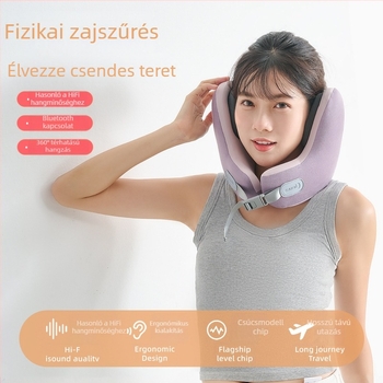 Memóriahabos nyakpárna, U-alakú utazópárna, 100% pamut huzat, tömeg 0.5-1.0 kg, modern minimalist stílus.