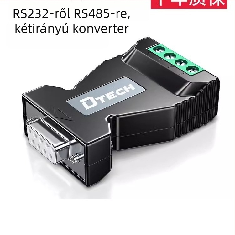 RS232-RS485/RS422 konverter, ipari osztályú passzív izoláció, soros port protokoll modul, villámvédelem