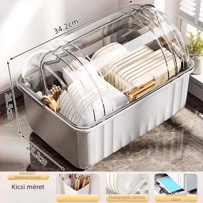 Tálak és edények lecsöpögtető állványa; műanyag; asztali felszerelés; alkalmas tálakhoz és tányérokhoz; modern minimalist stílus