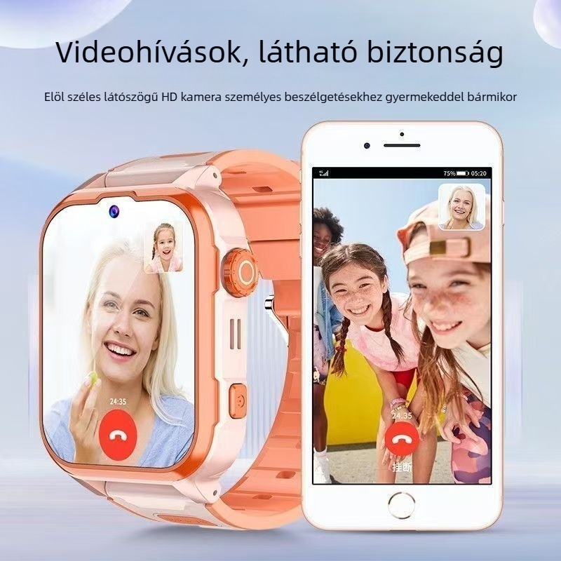 Gyerekeknek szóló telefonos okosóra 1.3 MP kamera, 5 m hatótáv, 2 GB RAM, érintőképernyő nélkül