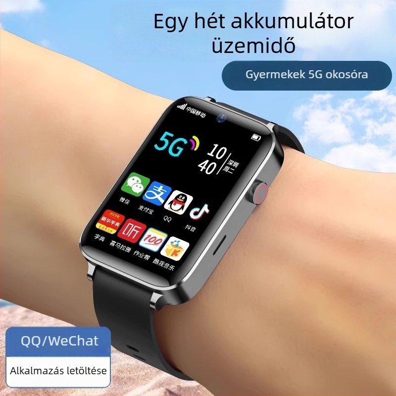 Okosóra gyerekeknek: 4G, vízálló, SIM-kártya nyílás, kamera, érintőképernyő