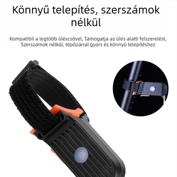 Éjszakai kerékpározáshoz hátsó LED lámpa – biztonsági jelző, magas fényerő MTB-hez, testreszabható