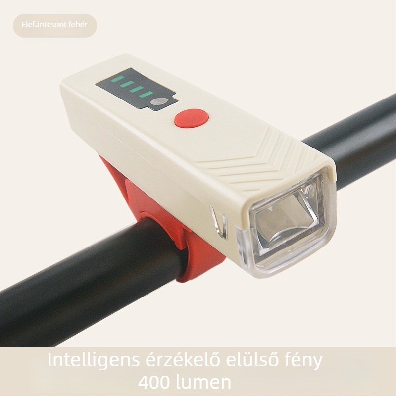 Tölthető kerékpárlámpa, nagy fényesség, intelligens szenzor, éjszakai tekeréshez mountain- és országúti kerékpárokhoz