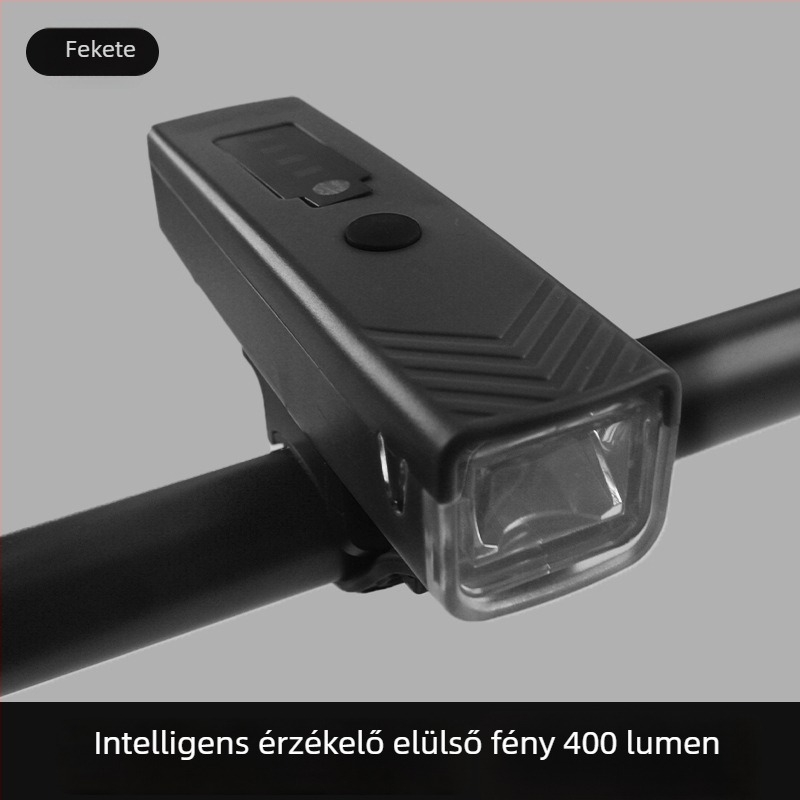 Tölthető kerékpárlámpa, nagy fényesség, intelligens szenzor, éjszakai tekeréshez mountain- és országúti kerékpárokhoz