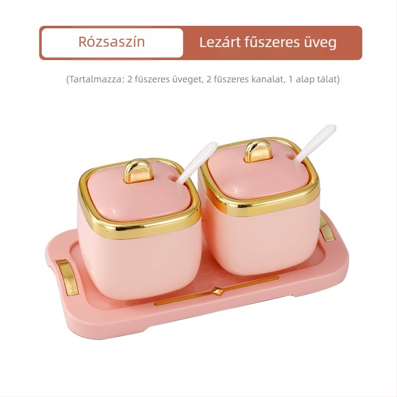 PP-anyagú fűszertartó, solid fűszerekhez, Light Luxury stílus, logónyomtatás és testreszabás
