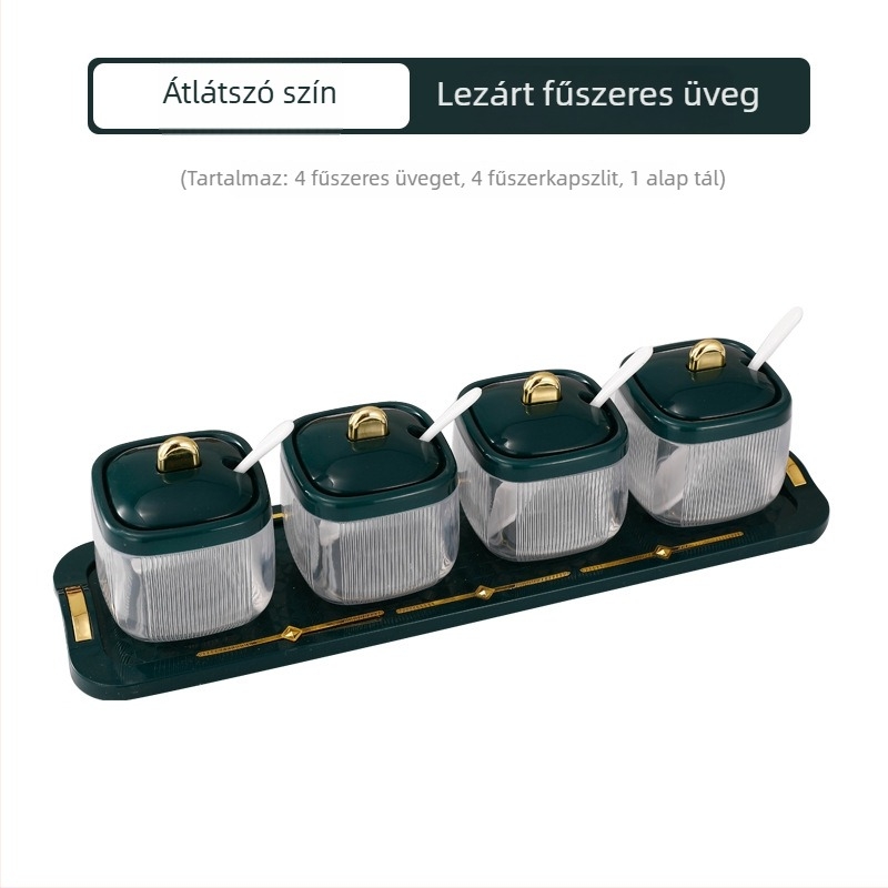 PP-anyagú fűszertartó, solid fűszerekhez, Light Luxury stílus, logónyomtatás és testreszabás
