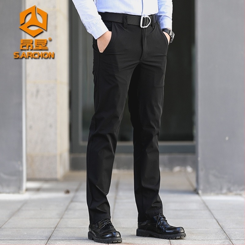 S.archon Quick-Dry nadrág férfiaknak, Nylon-Spandex, Egyszínű