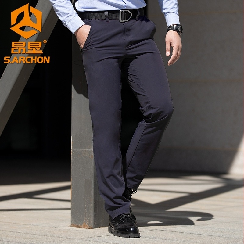S.archon Quick-Dry nadrág férfiaknak, Nylon-Spandex, Egyszínű