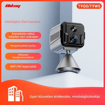 4G/WiFi IP kamera éjjellátással kültéri használatra, 0.001 lux minimális megvilágítás, -5–50°C működési hőmérséklet, 5V tápegység, beltéri/kültéri használat