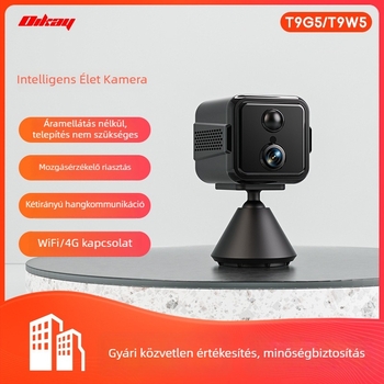 4G/WiFi IP kamera éjjellátással kültéri használatra, 0.001 lux minimális megvilágítás, -5–50°C működési hőmérséklet, 5V tápegység, beltéri/kültéri használat