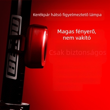 HJ USB újratölthető kerékpár hátsó lámpa éjszakai figyelmeztető villanóval MTB-hez