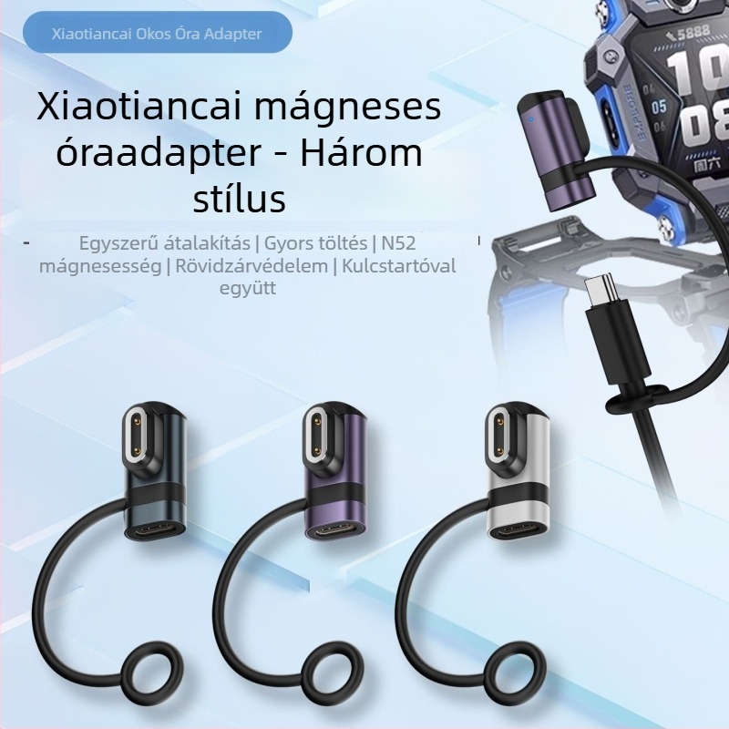 Little Genius Z9 mágneses Type-C óraadapter Z7A-hoz, nyakpánttal