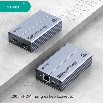 MT-ED09 HDMI extender RJ45-én keresztül, 1080p, audió szétválasztás, távoli felébresztés nem támogatott