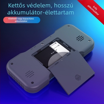 Hordozható retro játékkonzol, 500 az 1-ben, két játékos, 8 bites operációs rendszer, USB AV kimenet, MP4 lejátszó