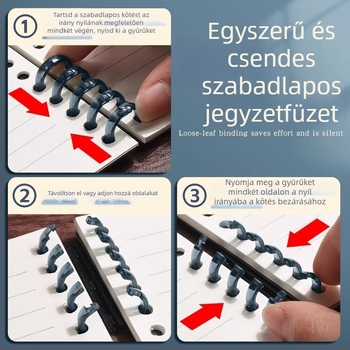 Hibákat javító jegyzetkönyv közép- és gimnáziumi diákok számára, kivehető lapokkal, PP fedéllel, Dowling papír 75 g, 100–200 oldal