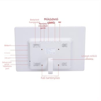 HD digitális fotókocka keret időzítővel, 1280x800 felbontás, MS/SD/TF/MMC kártyák támogatása, zene és videólejátszás, OEM logó nyomtatás