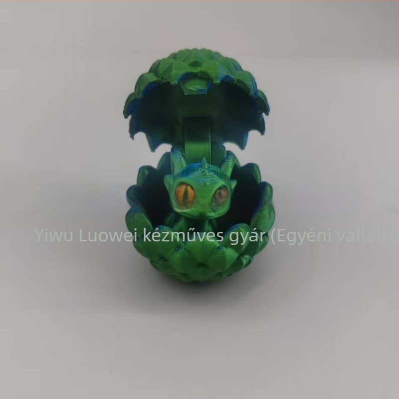3D nyomtatott sárkánytojás dísz készlet, PLA anyag, modern művészeti stílus, függő díszek