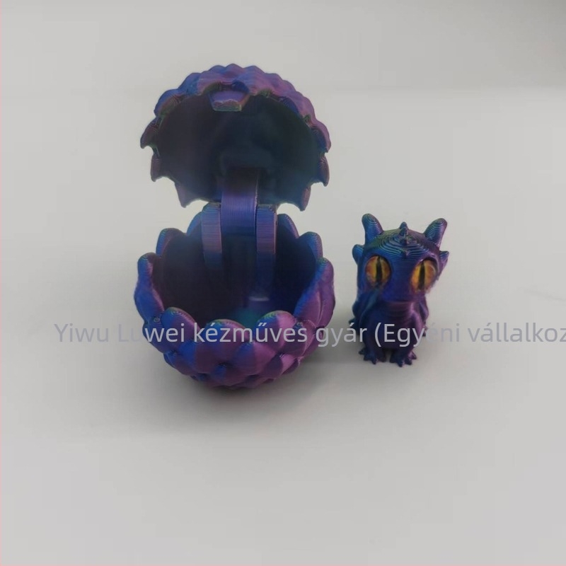 3D nyomtatott sárkánytojás dísz készlet, PLA anyag, modern művészeti stílus, függő díszek