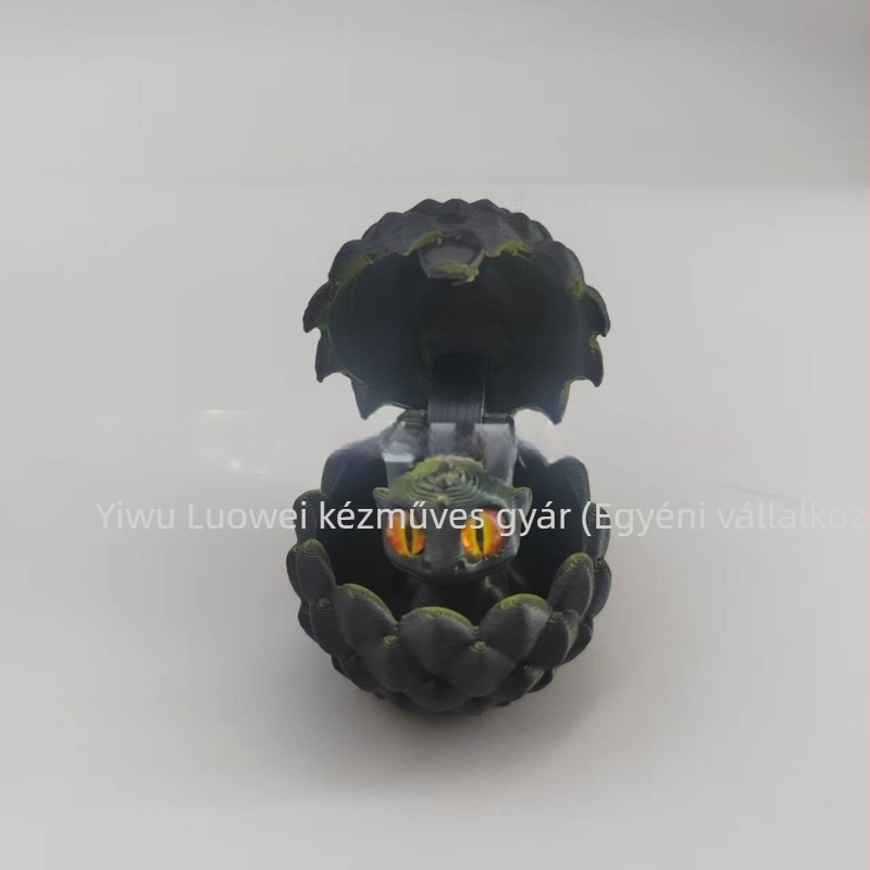 3D nyomtatott sárkánytojás dísz készlet, PLA anyag, modern művészeti stílus, függő díszek